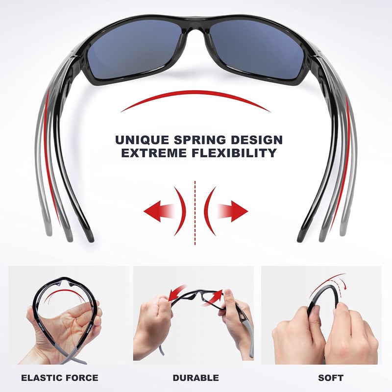 RIVBOS Polarized Sunglasses UV400 Protection for Men's and Women's Fishing, Cycling, and Outdoor Activities RB832 - Image 2